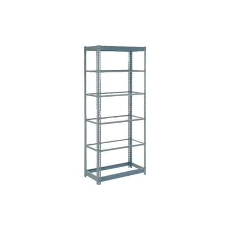 Heavy Duty Shelving 36W X 18D X 96H With 6 Shelves - No Deck - Gray